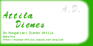 attila dienes business card